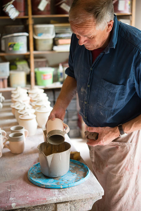 Jason Braham at work in his workshop 2016